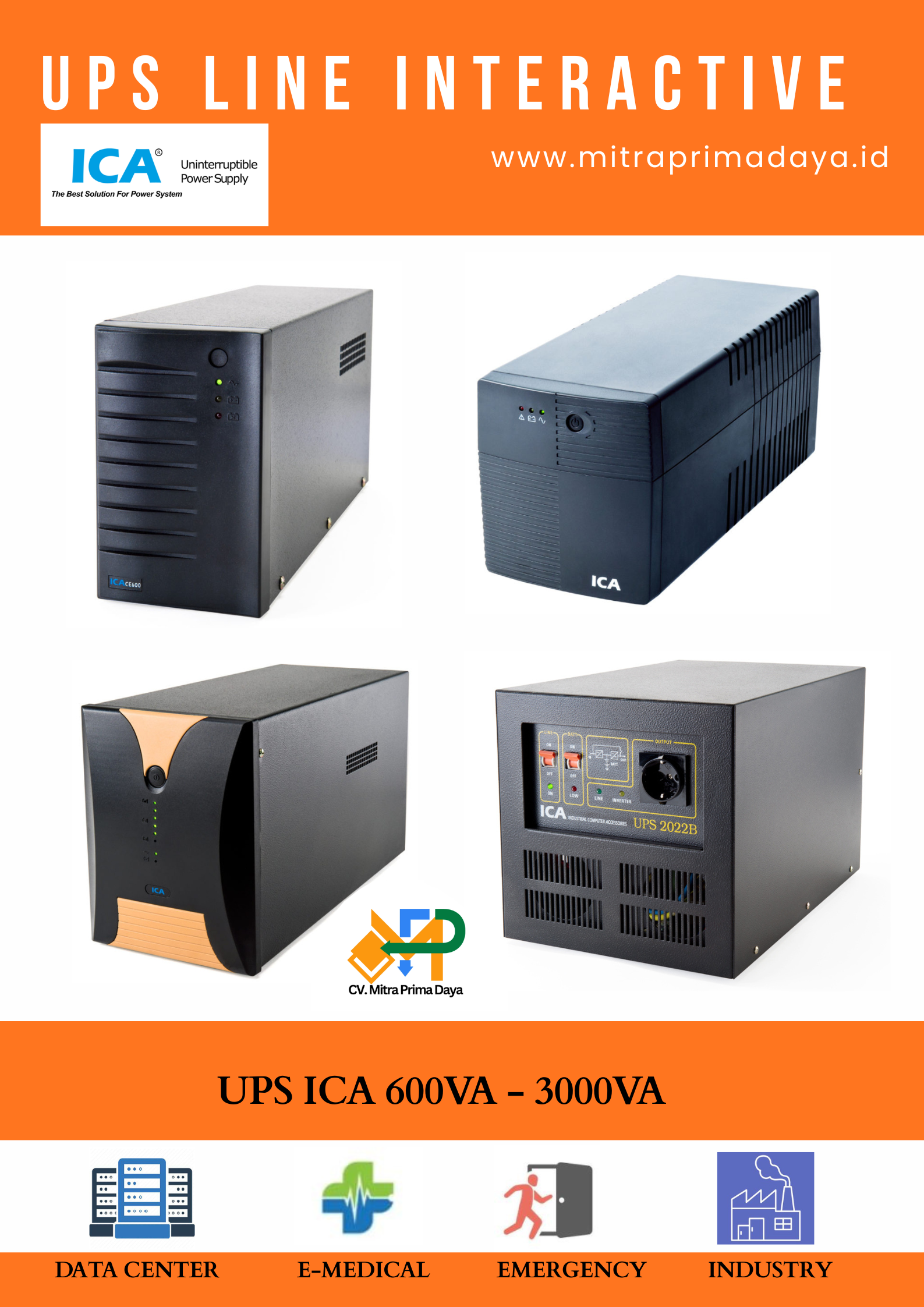 Line Interactive Ups Control UPS ICA LINE INTERACTIVE - Mitra Prima Daya, UPS Specialist